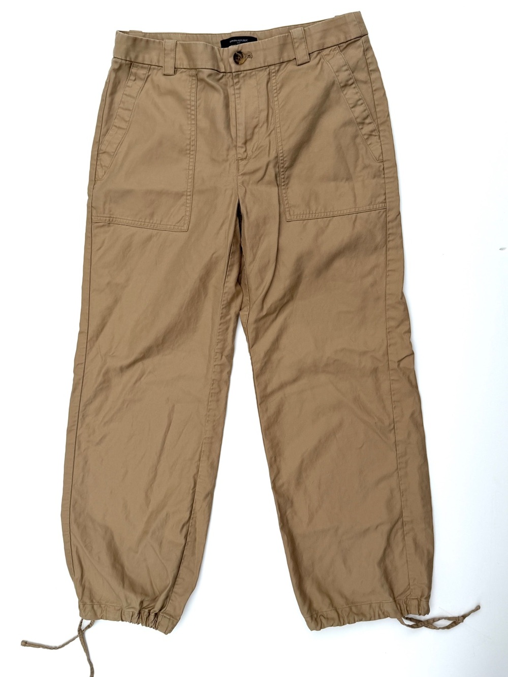 Women’s Banana Republic Khaki Drawstring Hem Utility Pants